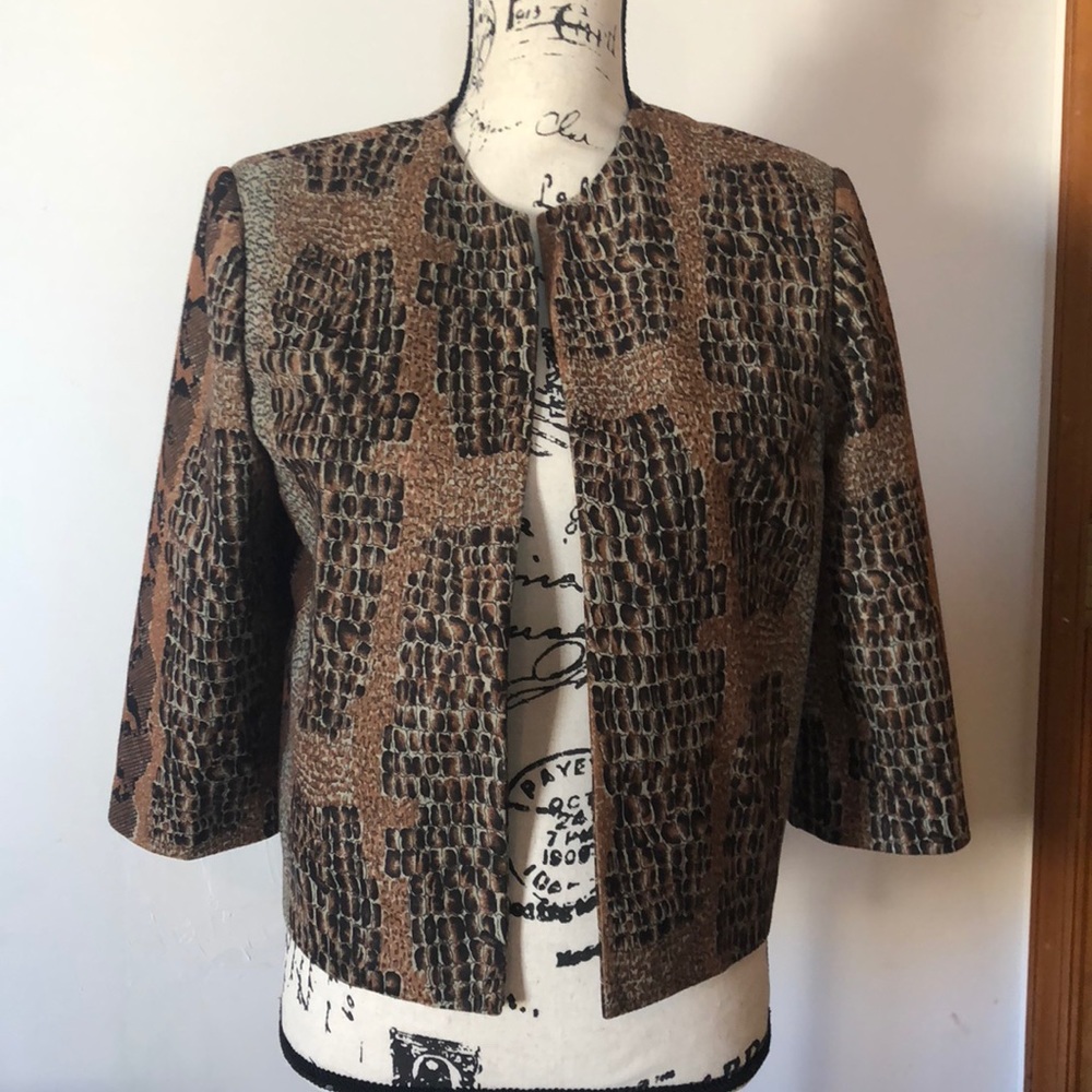 ANIMAL PRINT RUNWAY BLAZER/JACKET COOL DESIGN